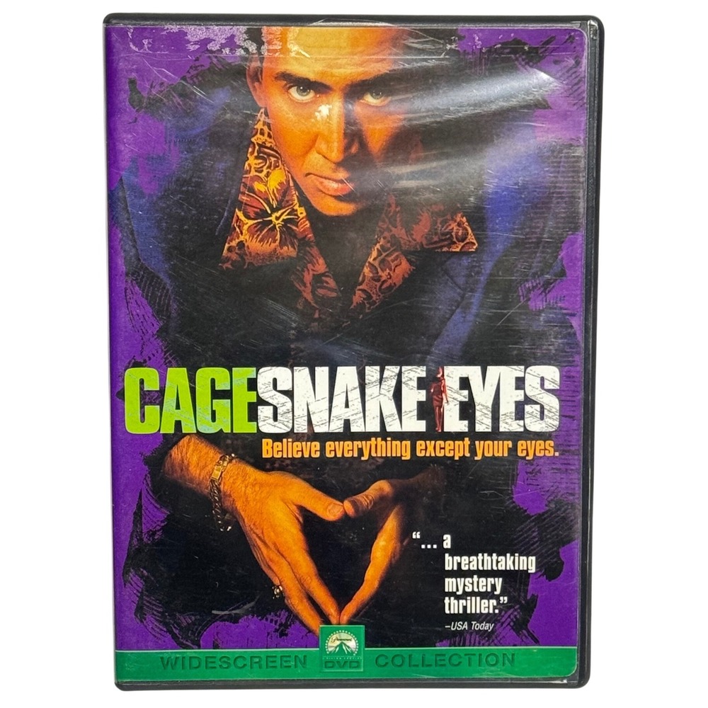Snake Eyes Nicolas Cage Thriller Movie DVD Widescreen Collection